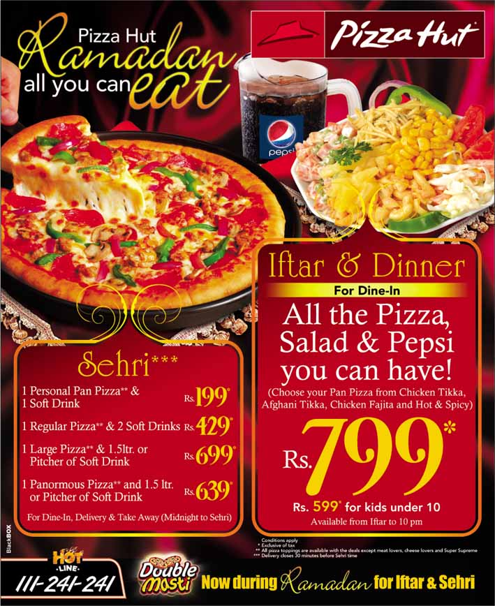 Meals & Deals: Pizza Hut Ramadan Deal 2011 All You Can Eat, ramadan 2020 when can you eat